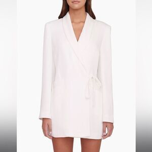 Staud Everly Blazer Wrap Minidress